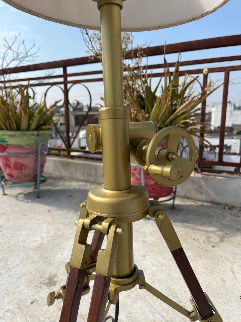 Handcrafted Royal Tripod Table Lamp | Marine Industrial Decor-Adjustable Designer Lamp with Shade-Living Room Bedroom” image 11