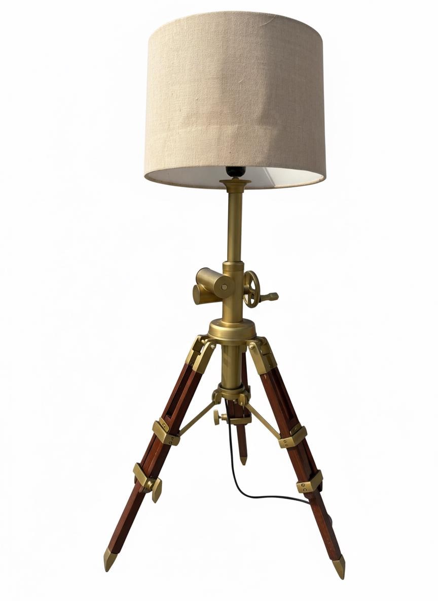 Handcrafted Royal Tripod Table Lamp | Marine Industrial Decor-Adjustable Designer Lamp with Shade-Living Room Bedroom” image 2